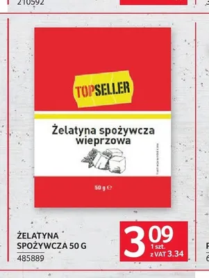 Żelatyna spożywcza wieprzowa TOPSELLER promocja w Selgros