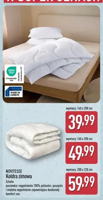Kołdra zimowa Novitesse 200x220 cm promocja w Aldi