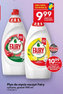 Płyn do mycia naczyń Fairy granat 900ml promocja w LEWIATAN