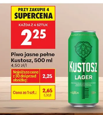 Piwo promocja w Biedronka