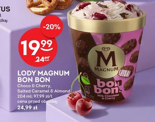Lody Magnum Bon Bon Choco & Cherry promocja w Żabka