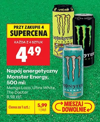 Napój energetyczny Monster Energy The Doctor promocja w Biedronka