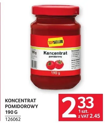 Koncentrat pomidorowy 190 g promocja w Selgros