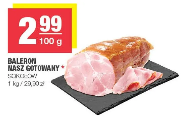 Baleron nasz gotowany promocja w SPAR
