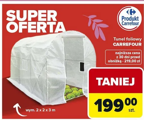 Tunel foliowy promocja w Carrefour