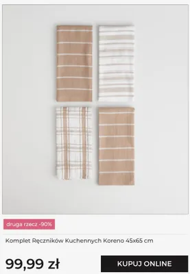 Komplet ręczników kuchennych home&you Koreno 45x65 cm promocja w home&you