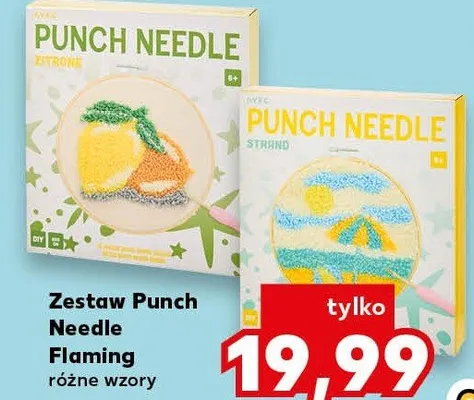 Zestaw Punch Needle Flaming Kaufland promocja w Kaufland