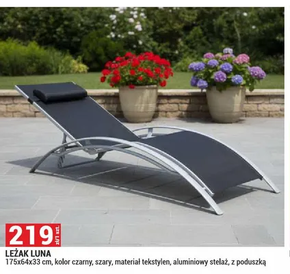 Leżak Luna promocja w Merkury Market