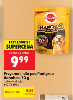 Przysmaki dla psa Pedigree Ranchos promocja w Biedronka
