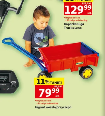 Gigant wózek/przyczepa Wader promocja w Auchan