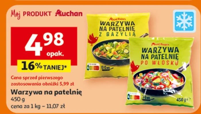 Warzywa na patelnię promocja w Auchan