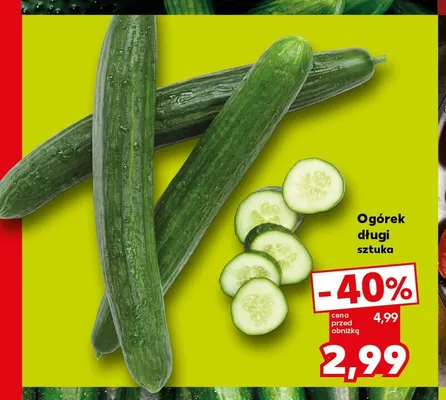Ogórek długi promocja w Kaufland