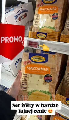 Ser żółty Mazdamer Włoszczowa promocja w Auchan