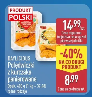 Polędwiczki z kurczaka panierowane promocja w Aldi