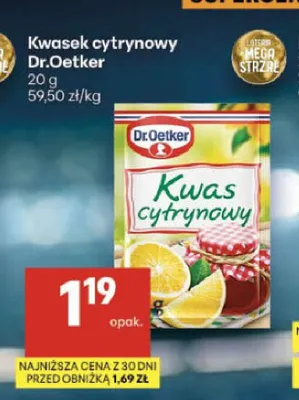 Kwasek cytrynowy Dr.Oetker promocja w Delikatesy Centrum