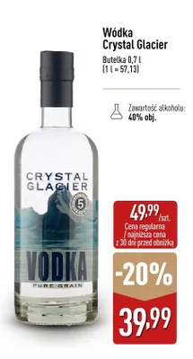 Wódka Crystal Glacier promocja w Aldi