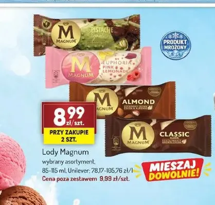 Lody Magnum Euphoria Pink Lemonade promocja w Avita