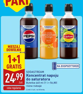 Koncentrat napoju do saturatora Pepsi Sodastream promocja w Aldi