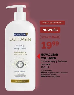 Balsam do ciała rozświetlający Novaclear Collagen promocja w Ziko Dermo