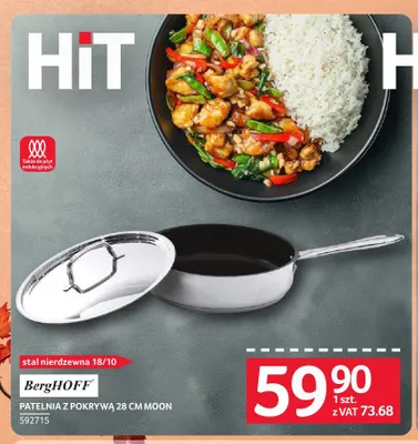 Patelnia z pokrywą 28 cm Moon BergHOFF promocja w Selgros