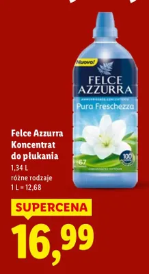 Płyn do płukania Felce Azzurra Koncentrat do płukania Pura Freschezza promocja w Lidl