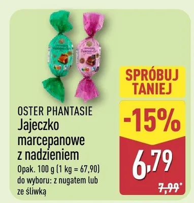 Jajeczko marcepanowe z nadzieniem promocja w Aldi