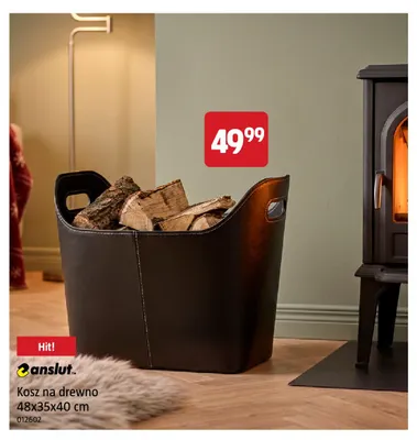 Kosz na drewno 48x35x40 cm Anslut promocja w Jula
