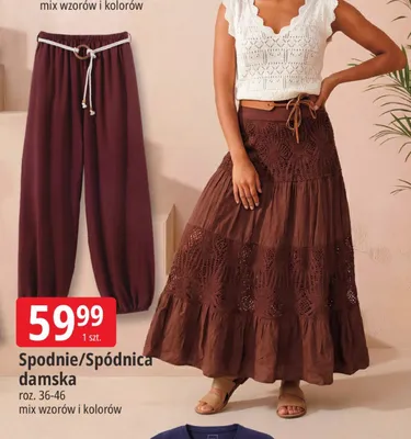Spodnie damskie Tissaia promocja w Leclerc