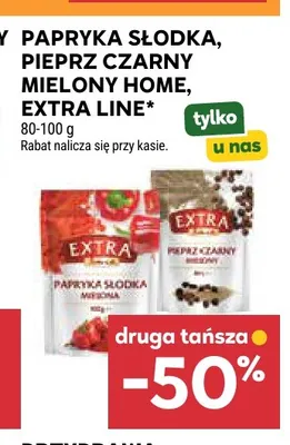 Pieprz czarny mielony Extra Line promocja w Stokrotka