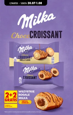 Rogal Milka Choco Croissant Vanilla Flavour promocja w Biedronka