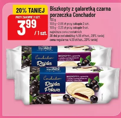 Biszkopty z galaretką czarna porzeczka promocja w POLOmarket