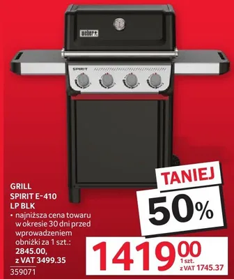 Grill Spirit E-410 LP Weber promocja w Selgros