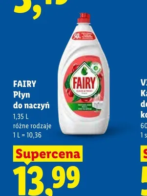 Płyn do naczyń Fairy promocja w Lidl