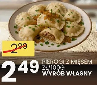 Pierogi z mięsem promocja w Wafelek