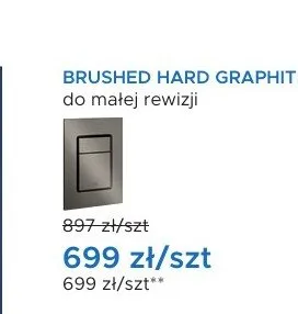 Przycisk spłukujący GROHE BRUSHED HARD GRAPHITE promocja w Blu Salony Łazienek
