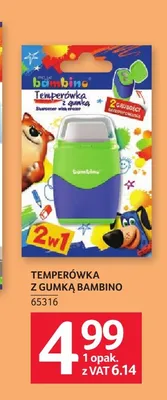 Temperówka z gumką Bambino promocja w Selgros