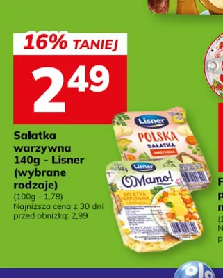Sałatka warzywna Lisner promocja w Hitpol