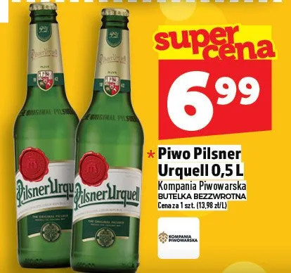Piwo Pilsner Urquell promocja w TOPAZ