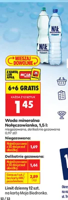 Woda mineralna Nałęczowianka niegazowana promocja w Biedronka