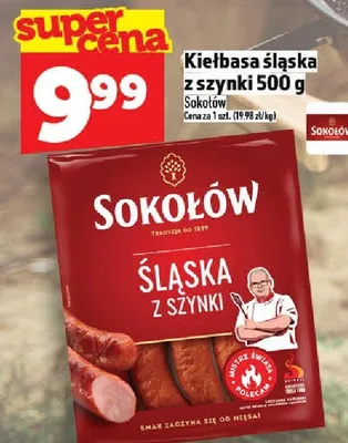 Kiełbasa śląska z szynki Sokołów promocja w TOPAZ