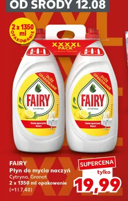Płyn do mycia naczyń Fairy Cytryna 2-pak promocja w Kaufland