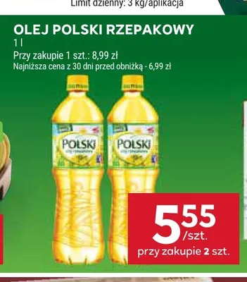 Olej rzepakowy Olej Polski promocja w Stokrotka