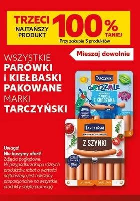 Parówki z szynki Tarczyński promocja w Kaufland