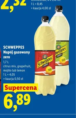 Napój gazowany Schweppes Mojito Zero promocja w Lidl
