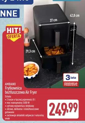 Frytkownica beztłuszczowa Ambiano promocja w Aldi