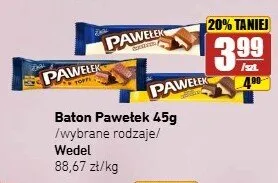 Baton Pawełek śmietankowy Wedel promocja w API Market