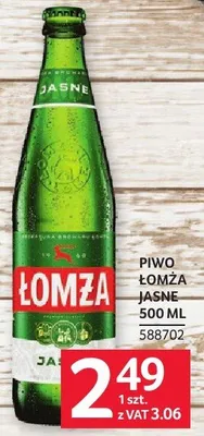 Piwo Łomża Jasne 500ml promocja w Selgros