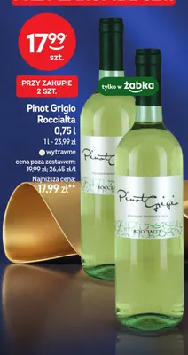 Wino białe Pinot Grigio Roccialta promocja w Żabka