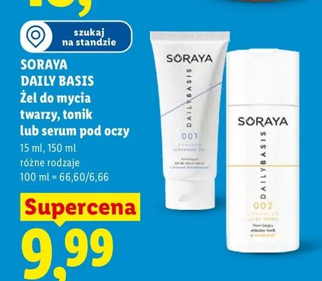 Tonik do twarzy Soraya Daily Basis promocja w Lidl