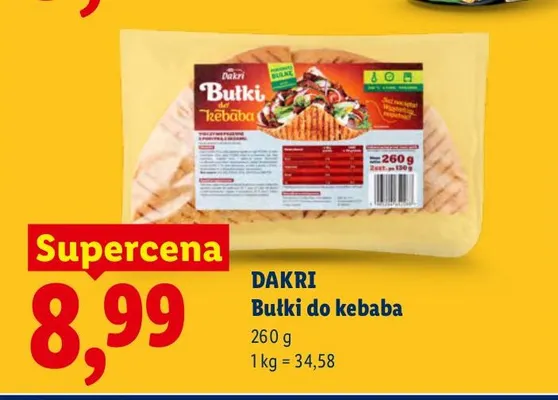 Bułki do kebaba Dakri promocja w Lidl
